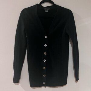 C by Bloomingdale’s Cashmere Black Cardigan Sweater